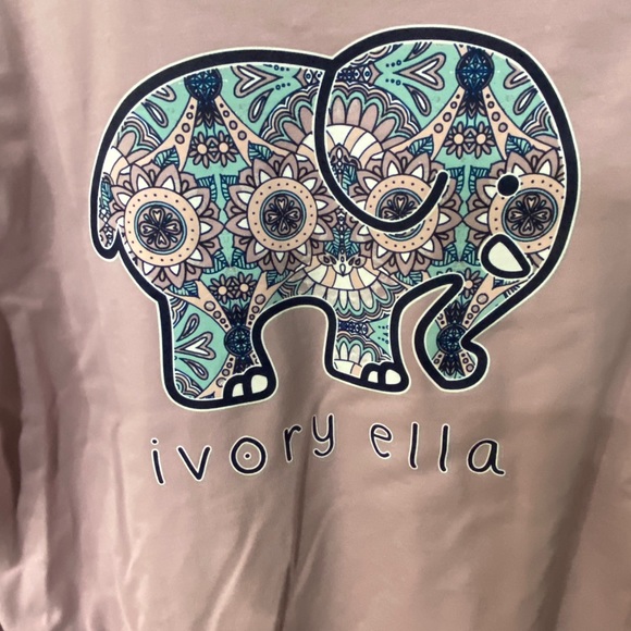 Long Sleeve Ivory Ella t-shirt - Picture 2 of 2